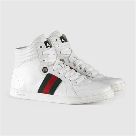 gucci hi top sneakers womens 5.5 6|Gucci tiger sneakers high.